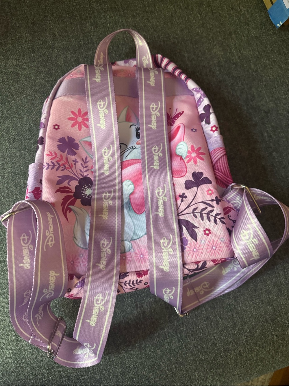 Disney Pink and Purple Marie Kids Backpack - Picture 3 of 3